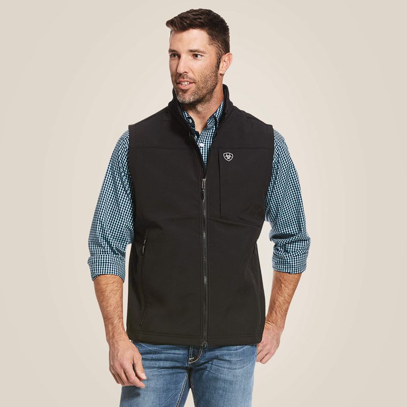 Ariat Logo 2.0 Softshell Vest Noir Homme | LXK-67274502