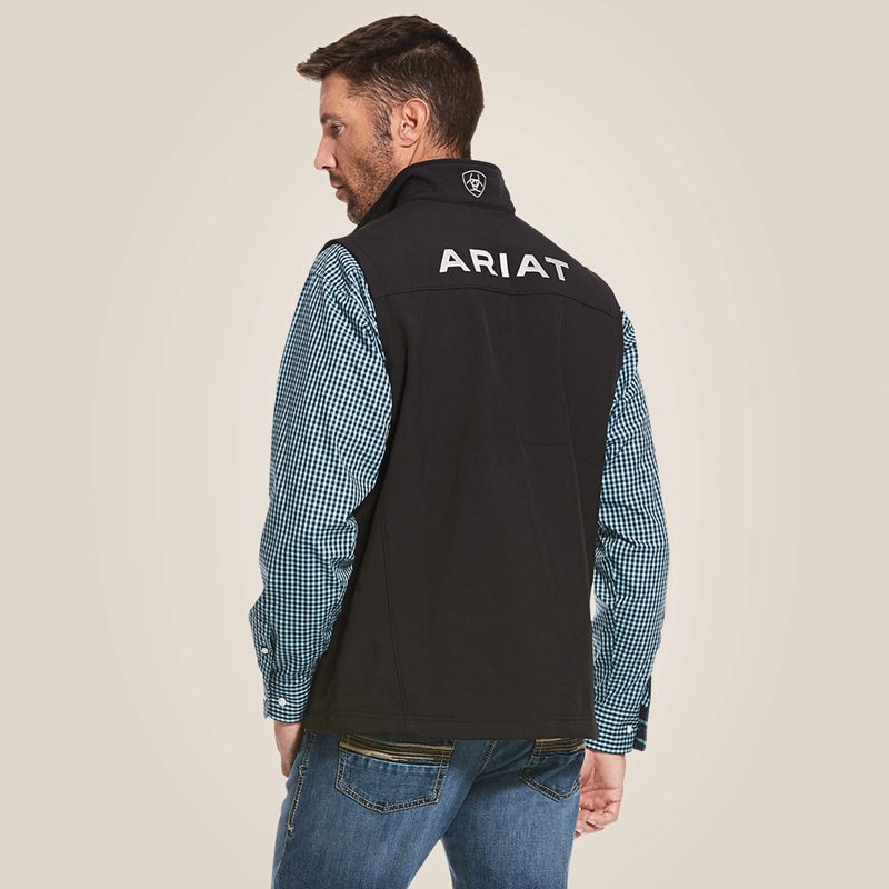 Ariat Logo 2.0 Softshell Vest Noir Homme | LXK-67274502