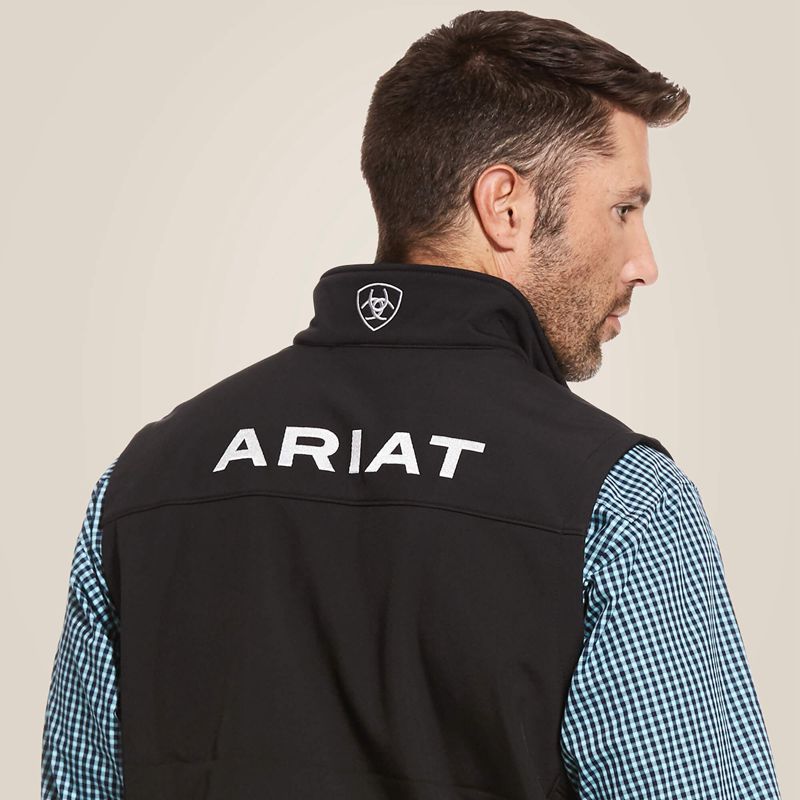 Ariat Logo 2.0 Softshell Vest Noir Homme | LXK-67274502