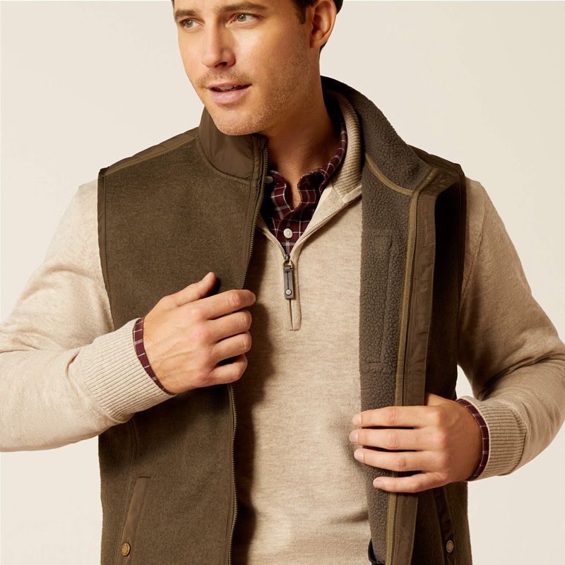 Ariat Millbrae Vest Earth Homme | DSN-46008506