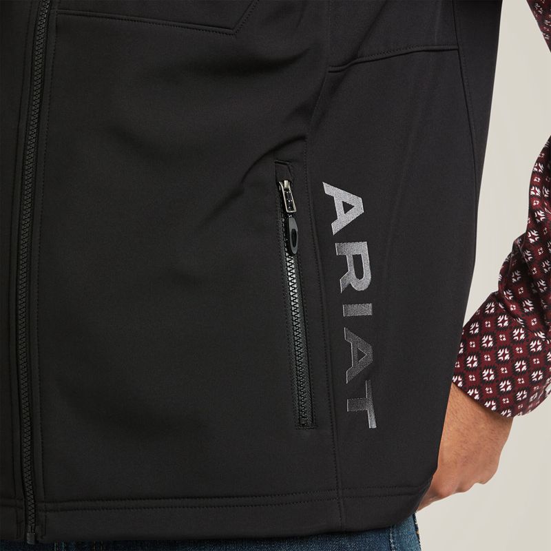 Ariat Logo 2.0 Patriot Softshell Vest Noir Homme | TVF-78175806