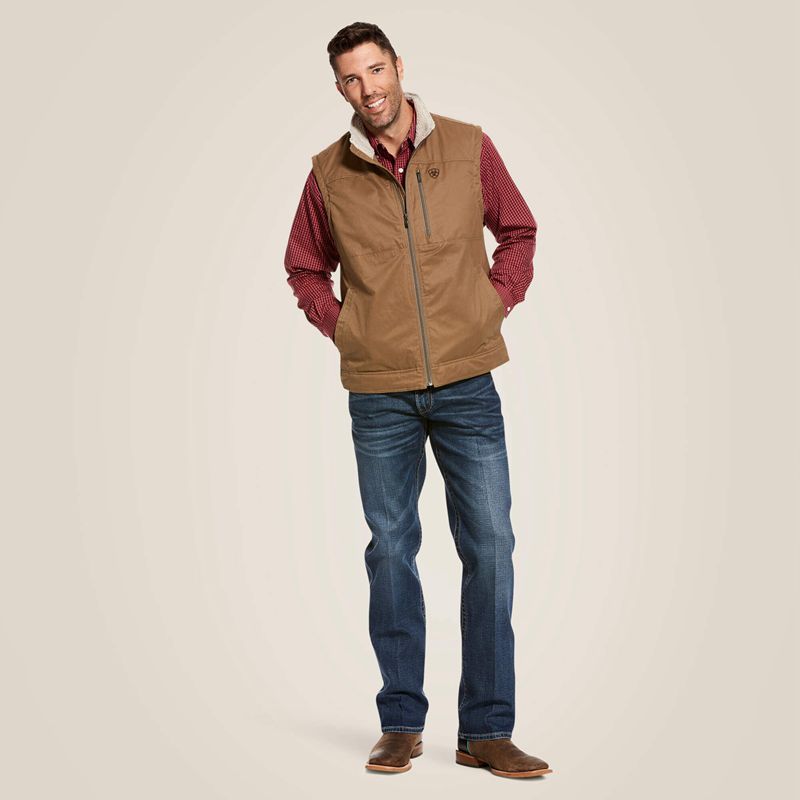 Ariat Grizzly Canvas Vest Cub Homme | VYO-35680304