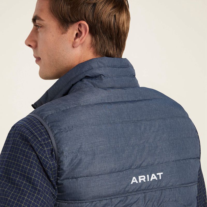 Ariat Ideal Down Vest Charcoal Heather Homme | TJY-44308570