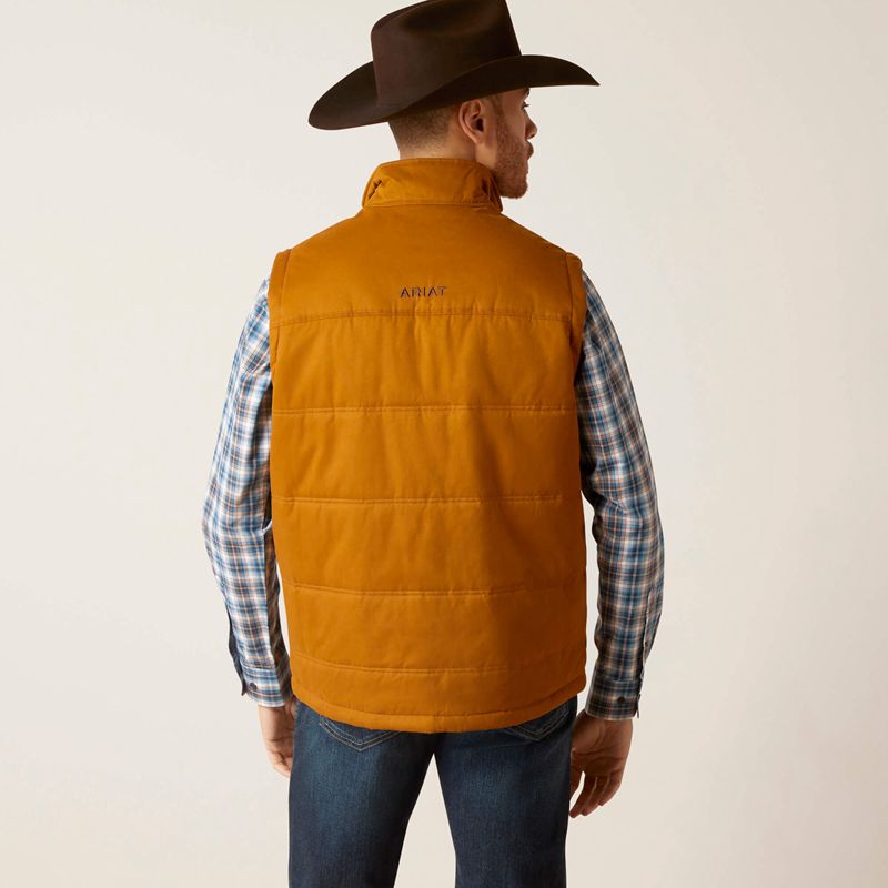 Ariat Grizzly 2.0 Canvas Conceal And Carry Vest Chestnut Homme | PNE-41920873