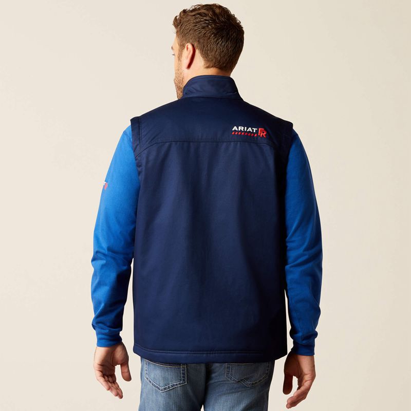 Ariat Fr Basic Insulated Vest Bleu Marine Homme | IZA-69189073