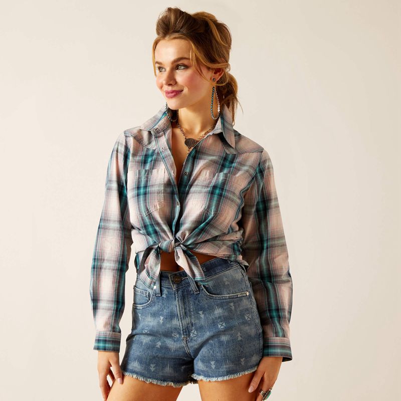 Ariat Billie Jean Shirt Tomboy Plaid Femme | IHR-24159836