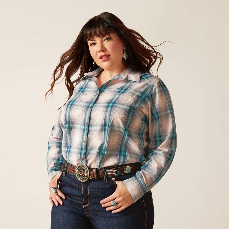 Ariat Billie Jean Shirt Tomboy Plaid Femme | IHR-24159836