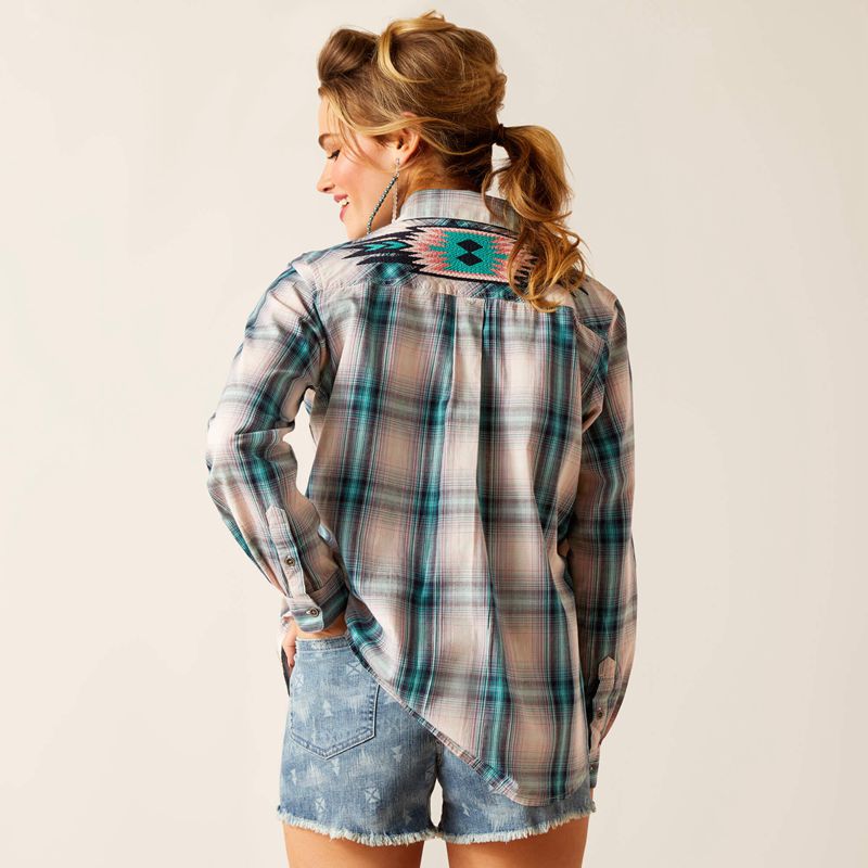 Ariat Billie Jean Shirt Tomboy Plaid Femme | IHR-24159836