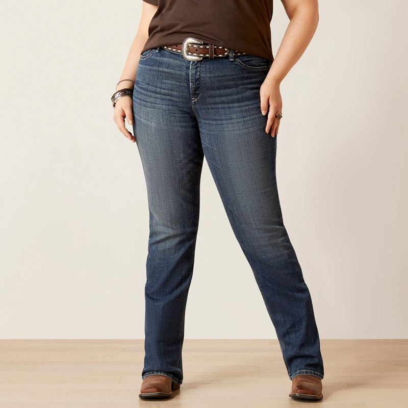 Ariat R.E.A.L. Perfect Rise Madyson Straight Jean Arkansas Femme | WQU-59061208