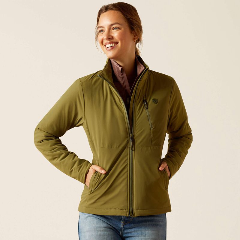 Ariat Rion Stretchshell Insulated Jacket Winter Moss Femme | IDI-36782694