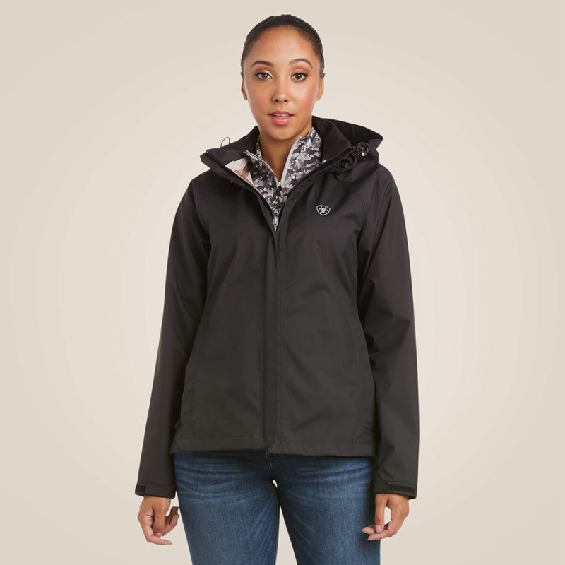 Ariat Packable Waterproof Jacket Noir Femme | OLP-62789687