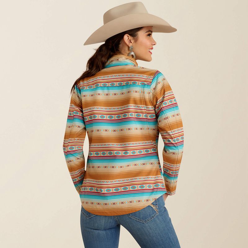 Ariat New Team Softshell Print Jacket Fallon Serape Print Femme | IUU-89438986