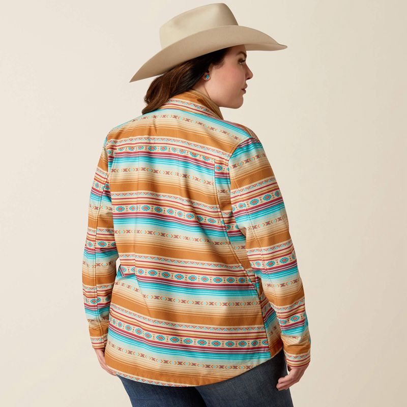 Ariat New Team Softshell Print Jacket Fallon Serape Print Femme | IUU-89438986