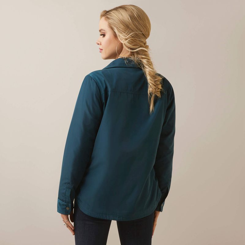 Ariat Dilon Shirt Jacket Reflecting Pond Femme | NAS-64732482