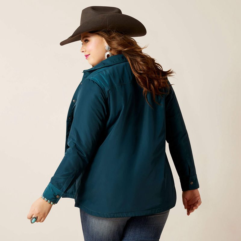 Ariat Dilon Shirt Jacket Reflecting Pond Femme | NAS-64732482