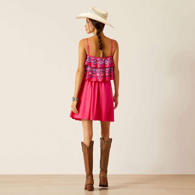 Ariat Malena Dress Rose Paon Femme | ASN-80872232