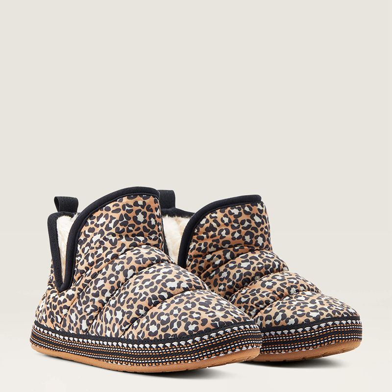 Ariat Crius Bootie Slipper Leopard Femme | UBV-39959356