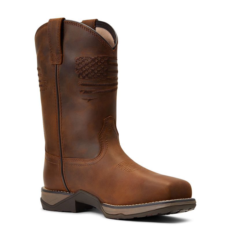 Ariat Anthem Patriot Waterproof Composite Toe Work Boot Marron Femme | EAY-00796736