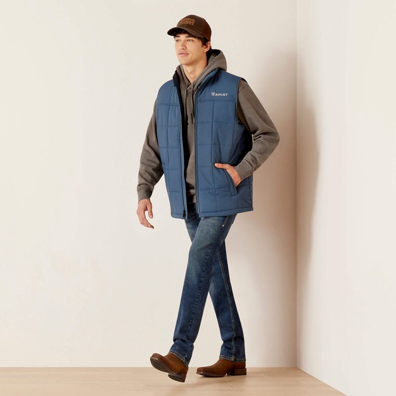 Ariat Crius Insulated Vest Steely Homme | BIY-13985258