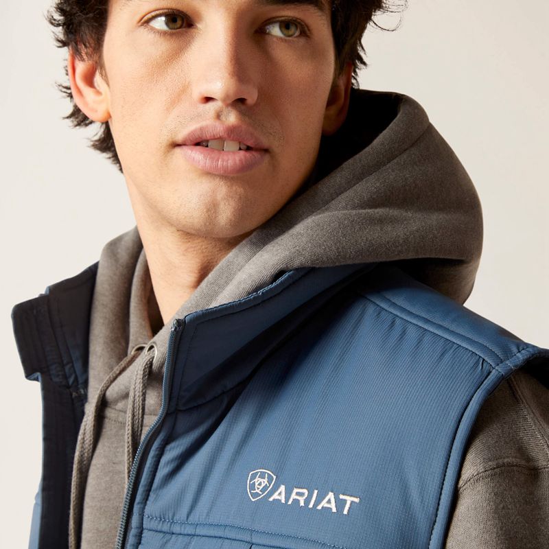 Ariat Crius Insulated Vest Steely Homme | BIY-13985258