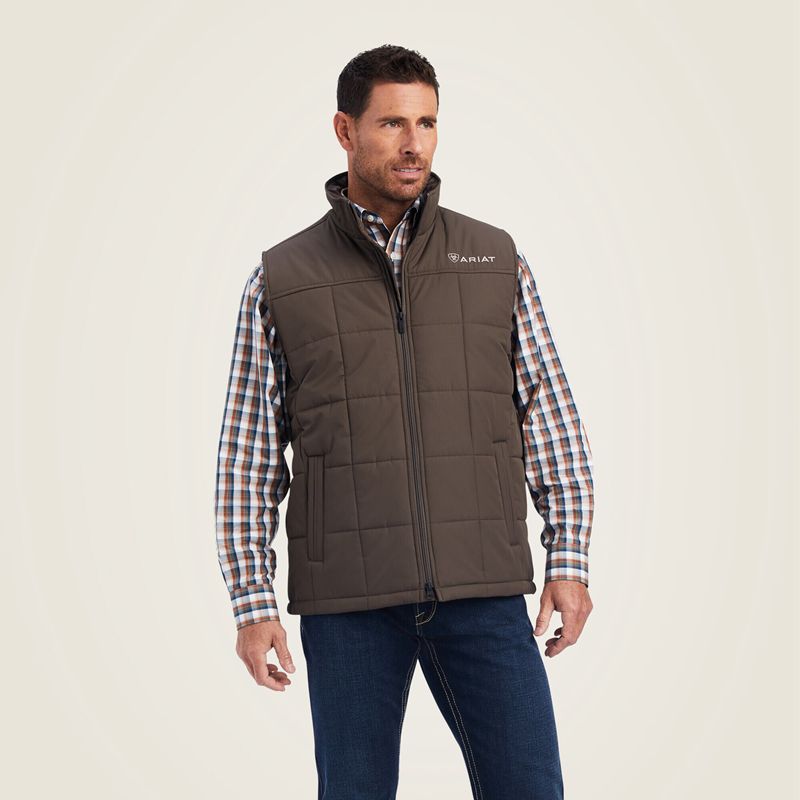 Ariat Crius Insulated Vest Banyan Bark Homme | WOO-89266844