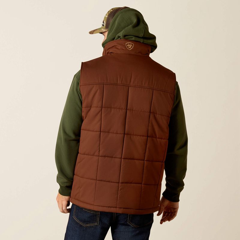 Ariat Crius Insulated Vest Potting Soil Homme | RRJ-51872668