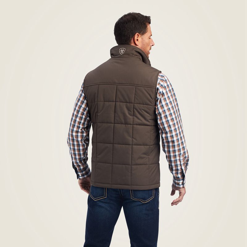 Ariat Crius Insulated Vest Banyan Bark Homme | WOO-89266844