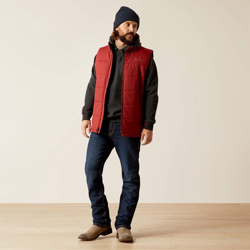 Ariat Crius Insulated Vest Rosewood Homme | CLW-29746398