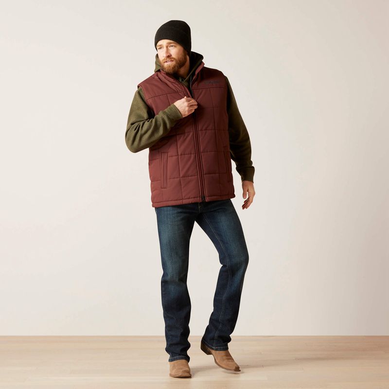 Ariat Crius Insulated Vest Beaten Root Homme | JDH-32015349