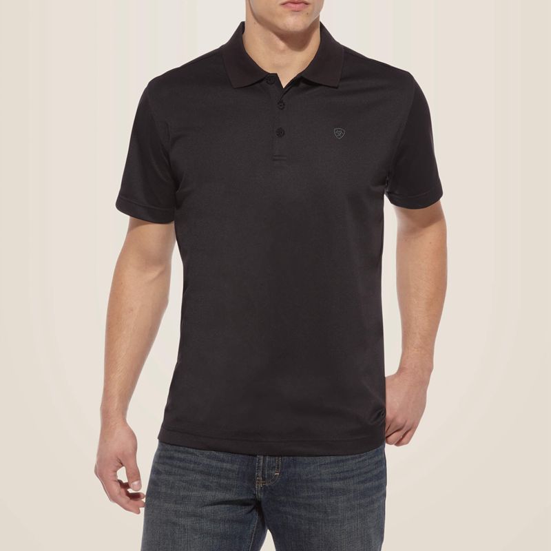 Ariat Tek Polo Noir Homme | TYL-48528681