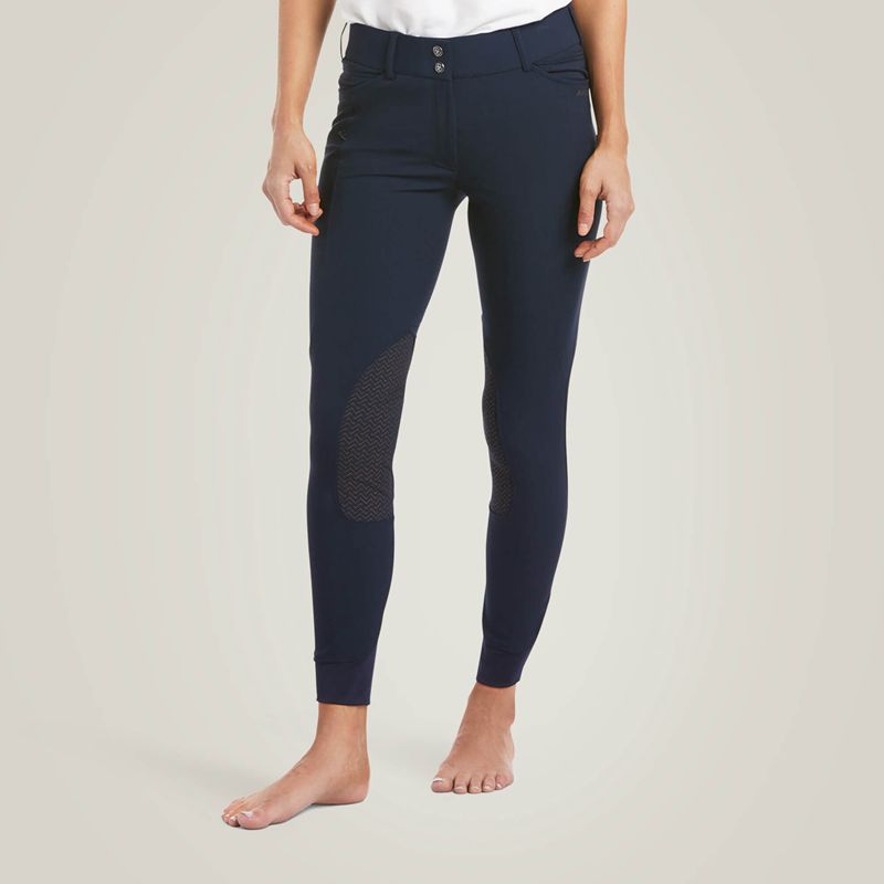 Ariat Prelude Knee Patch Breech Bleu Marine Femme | INJ-07228676