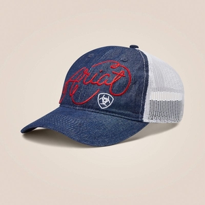 Ariat Script Shield Cap Bleu Femme | DQB-07941936