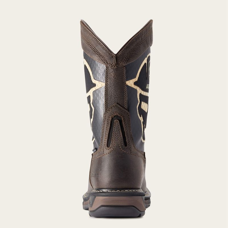 Ariat Workhog Xt Venttek Bold Carbon Toe Work Boot Cafe Homme | VJA-75126985