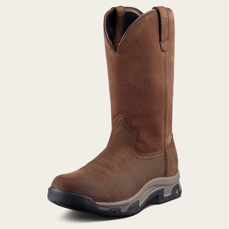 Ariat Terrain Pull On Waterproof Boot Marron Homme | EDD-71145652