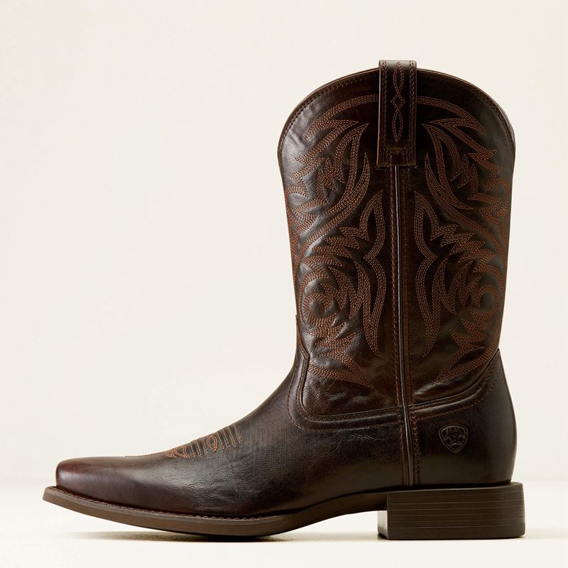 Ariat Sport Herdsman Cowboy Boot Chocolat Homme | ICJ-54893862