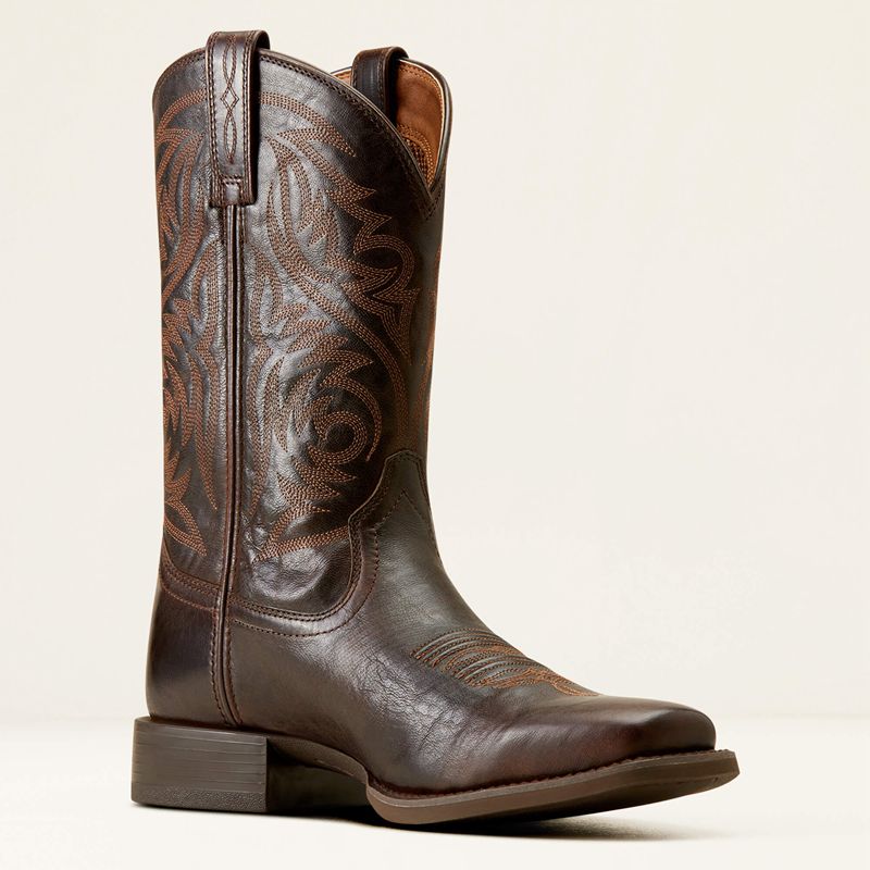 Ariat Sport Herdsman Cowboy Boot Chocolat Homme | ICJ-54893862