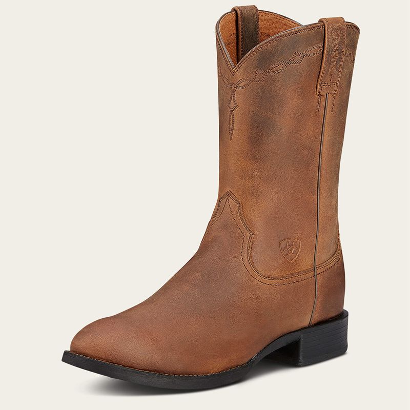 Ariat Heritage Roper Western Boot Marron Homme | GXO-46290968