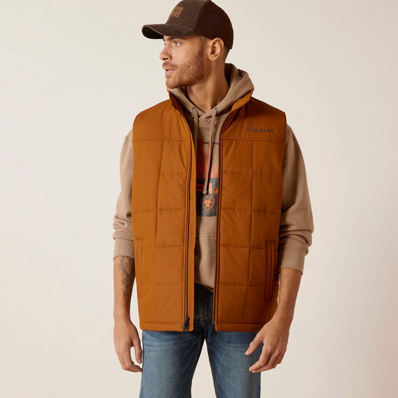 Ariat Crius Insulated Vest Chestnut Homme | NQF-23514642