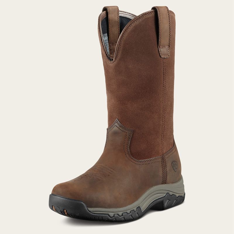 Ariat Terrain Pull On Waterproof Boot Marron Femme | HJS-45180092