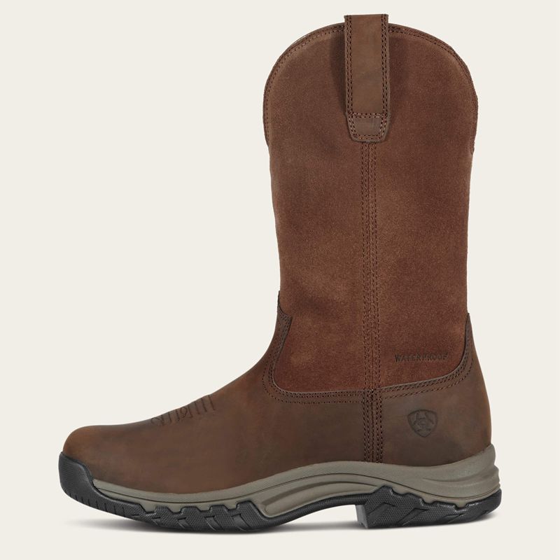 Ariat Terrain Pull On Waterproof Boot Marron Femme | HJS-45180092