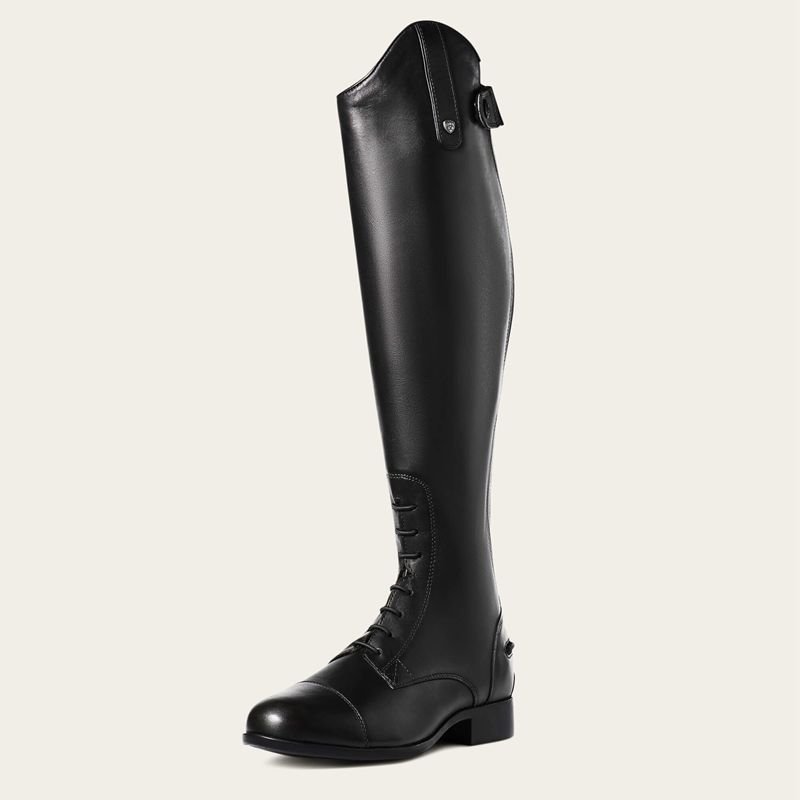 Ariat Heritage Contour Ii Field Zip Tall Riding Boot Noir Femme | BGC-43247787