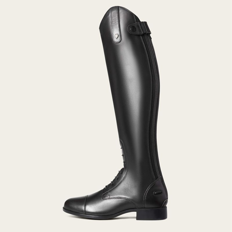 Ariat Heritage Contour Ii Field Zip Tall Riding Boot Noir Femme | BGC-43247787