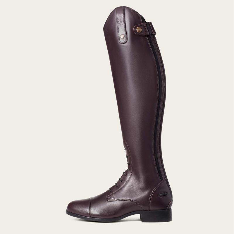 Ariat Heritage Contour Ii Field Zip Tall Riding Boot Sienna Femme | CVK-37627429