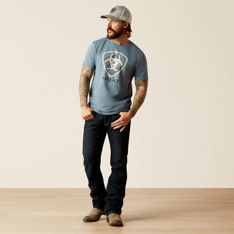 Ariat Rocky Peak T-Shirt Noir Homme | DLK-52851820