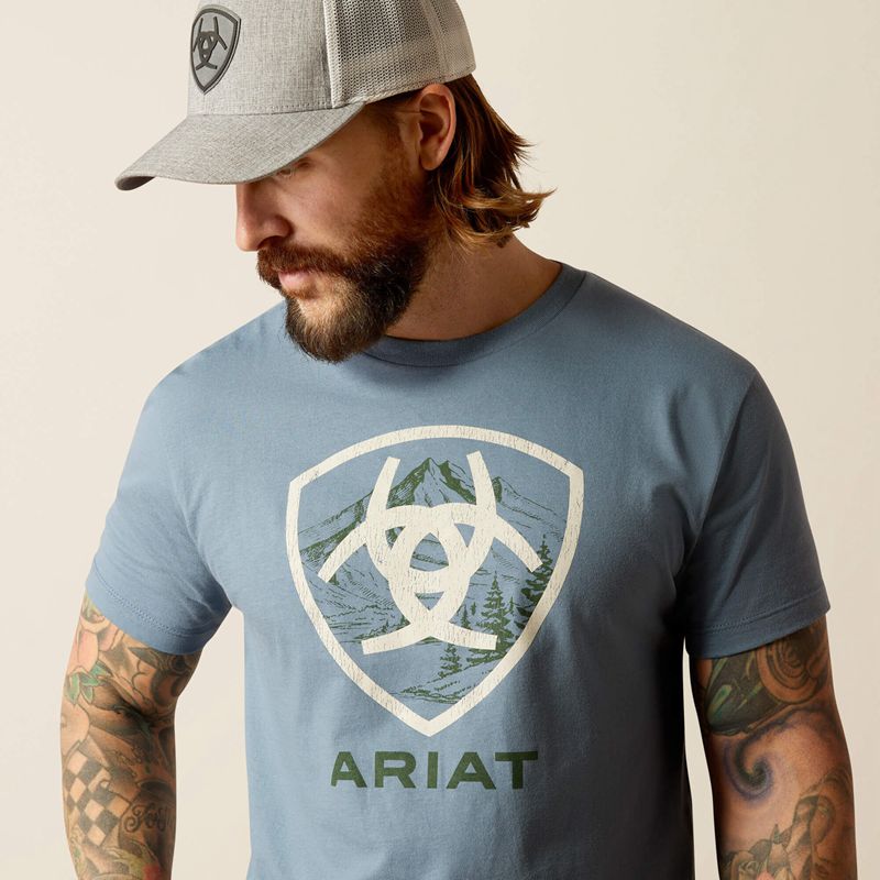 Ariat Rocky Peak T-Shirt Noir Homme | DLK-52851820