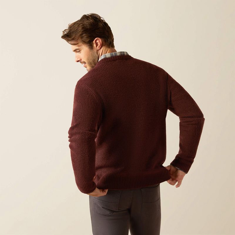 Ariat Mill Valley Sweater Marron Homme | NZL-72784086