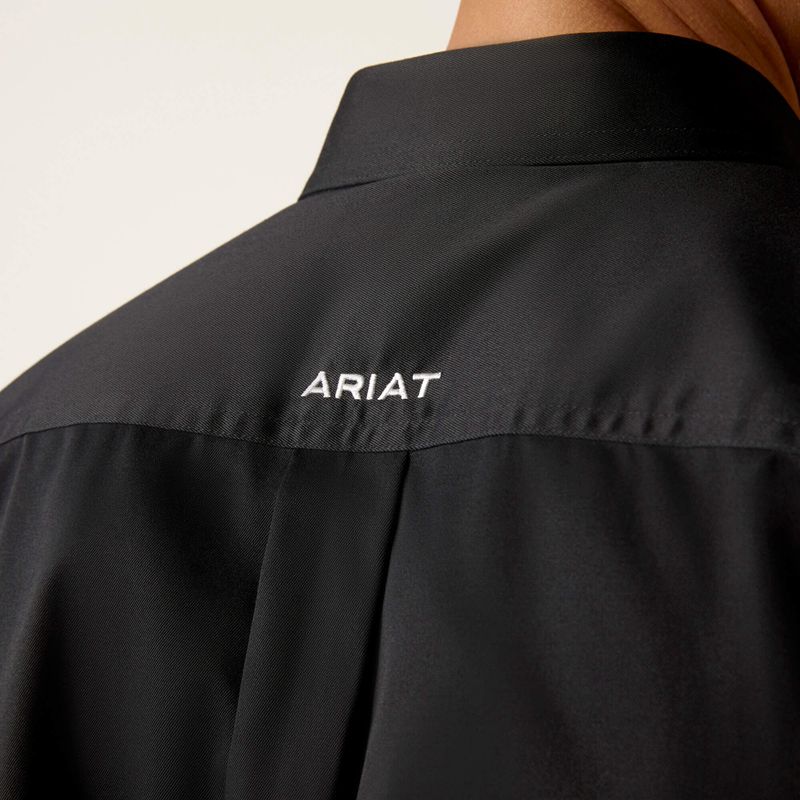 Ariat Team Logo Twill Classic Fit Shirt Noir Homme | EMA-62060623