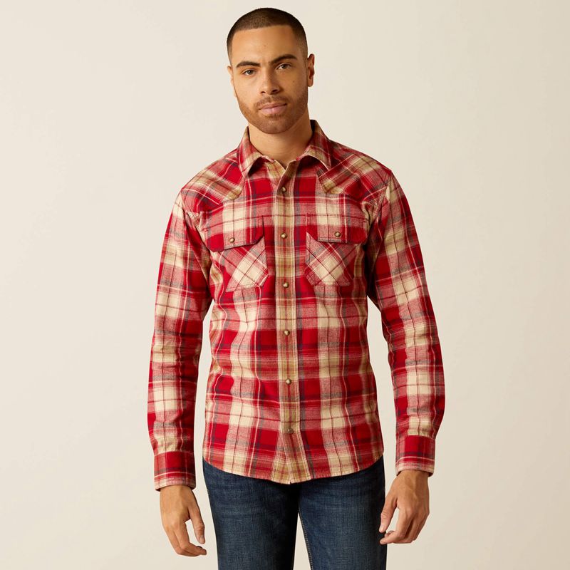 Ariat Honor Retro Fit Shirt Rosewood Homme | ZIJ-58132565