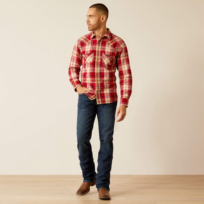 Ariat Honor Retro Fit Shirt Rosewood Homme | ZIJ-58132565