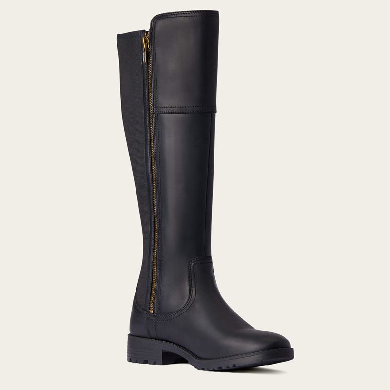 Ariat Sutton Ii Waterproof Boot Noir Femme | EOI-11244090